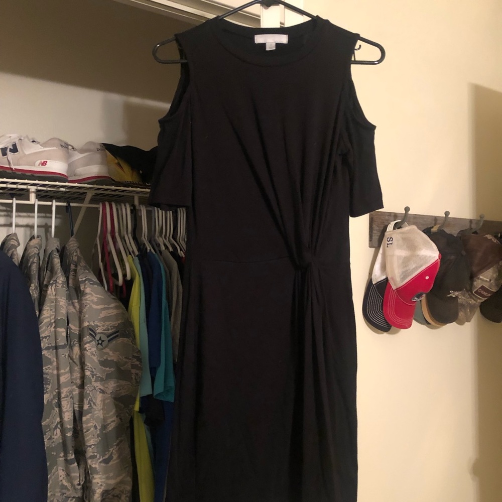 Black, cotton dress